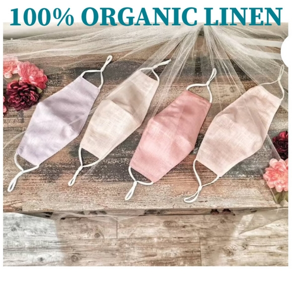 4/$20 Linen Face Mask | Reusable Face Masks - Picture 5 of 9